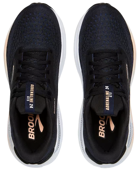 Кроссовки женские Brooks Adrenaline Gts 24 Black/Peach/Peacoat - Фото 4 большая