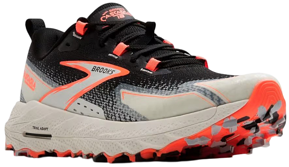 Кроссовки женские Brooks Cascadia 18 Black/Blue Wash/ Flame - Фото 7 большая