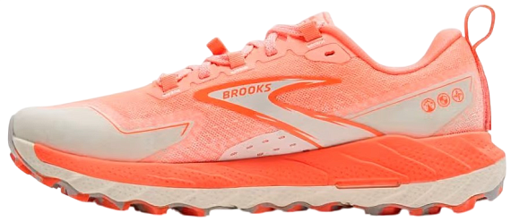 Кроссовки женские Brooks Cascadia 18 Ember/Blue Wash/Flame - Фото 5 большая