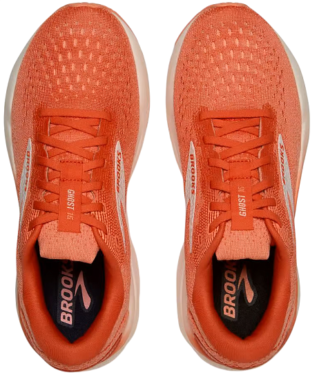 Кроссовки женские Brooks Ghost 16 Coral/Desert Flower/Coconut - Фото 4 большая