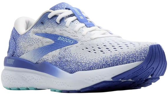 Кроссовки женские Brooks Ghost 16 White/Amparo Blue/Limpet Shell - Фото 7 большая