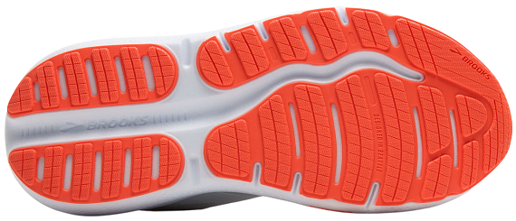 Кроссовки женские Brooks Ghost Max 2 White/Hot Coral - Фото 2 большая