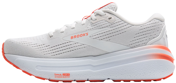 Кроссовки женские Brooks Ghost Max 2 White/Hot Coral - Фото 4 большая