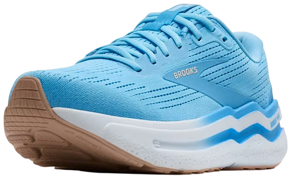 Кроссовки женские Brooks Ghost Max 2 Baltic Sea/Bonnie Blue/Peach - Фото 3 большая