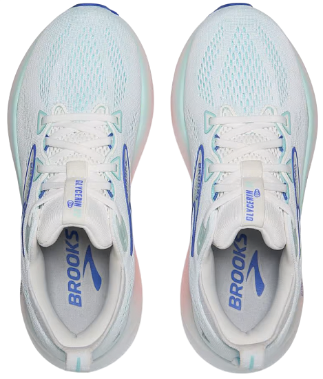 Кроссовки женские Brooks Glycerin 22 W White/Limpet Shell/Amparo Blue - Фото 4 большая