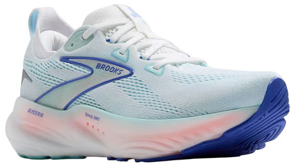 Кроссовки женские Brooks Glycerin 22 W White/Limpet Shell/Amparo Blue - Фото 7 большая