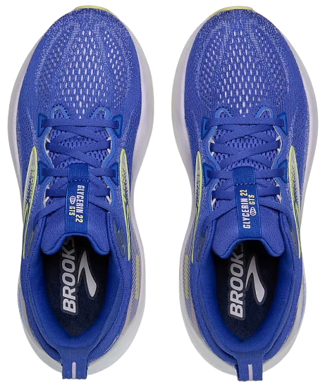 Кроссовки женские Brooks Glycerin Gts 22 Amparo Blue/Hyper Iris/Yellow - Фото 4 большая