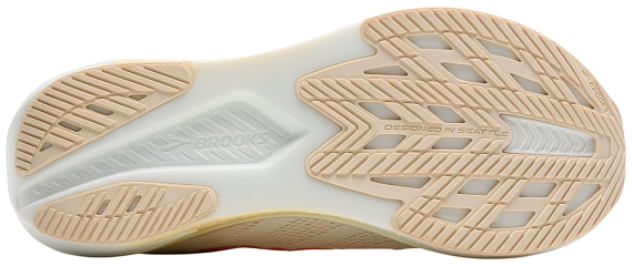 Кроссовки женские Brooks Hyperion 2 White/Peach/Coral - Фото 2 большая