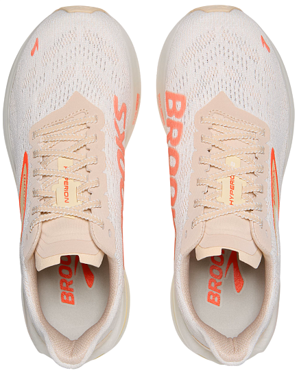 Кроссовки женские Brooks Hyperion 2 White/Peach/Coral - Фото 5 большая
