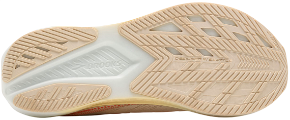 Кроссовки женские Brooks Hyperion Gts 2 White/Peach/Coral - Фото 2 большая