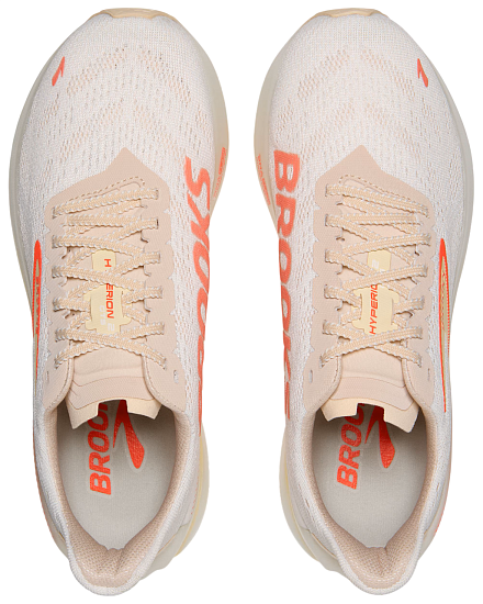 Кроссовки женские Brooks Hyperion Gts 2 White/Peach/Coral - Фото 5 большая