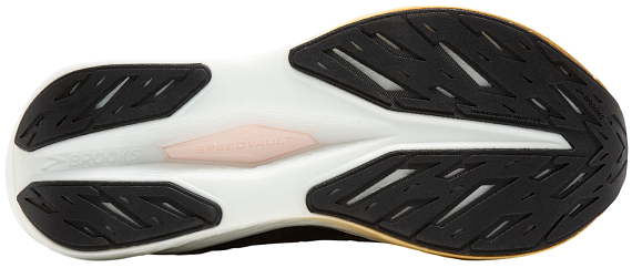 Кроссовки женские Brooks Hyperion Max 2 Black/Gold/Pink - Фото 2 большая