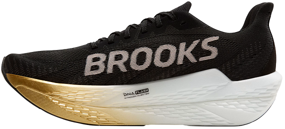 Кроссовки женские Brooks Hyperion Max 2 Black/Gold/Pink - Фото 4 большая