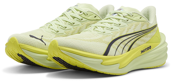Кроссовки женские Puma Deviate Nitro 4 Apple Spritz/Lux Lime - Фото 2 большая