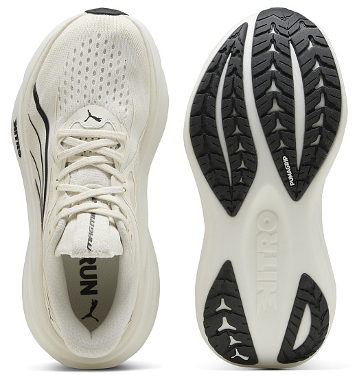 Кроссовки женские Puma Magmax Nitro 2 Warm White/Puma Black - Фото 5 большая