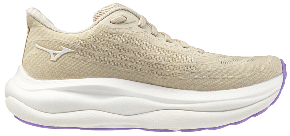 Кроссовки женские Mizuno Wave Sky 9 Summer Sand/White/Curds&Whey - Фото 3 большая