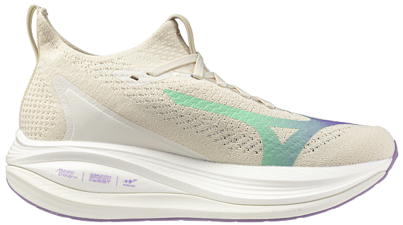 Кроссовки женские Mizuno Neo Vista 2 Pristine/White/Healing Opal - Фото 4 большая