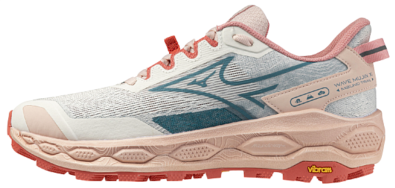 Кроссовки женские Mizuno Wave Mujin 11 Snow White/Larkspur/Faded Rode - Фото 2 большая