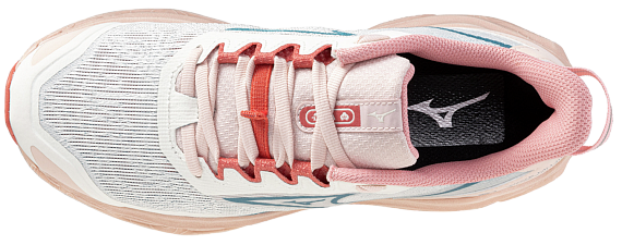 Кроссовки женские Mizuno Wave Mujin 11 Snow White/Larkspur/Faded Rode - Фото 5 большая