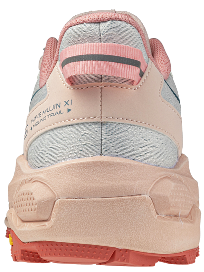 Кроссовки женские Mizuno Wave Mujin 11 Snow White/Larkspur/Faded Rode - Фото 6 большая