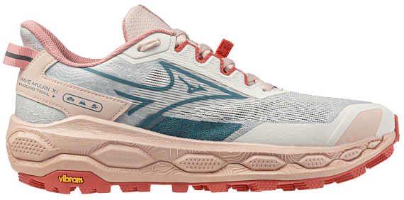 Кроссовки женские Mizuno Wave Mujin 11 Snow White/Larkspur/Faded Rode - Фото 1 большая