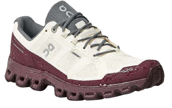 Кроссовки женские On Cloudventure Waterproof White/Dawn - Фото 6 большая