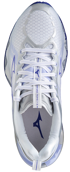 Кроссовки женские Mizuno Wave Prophecy X бел/фиолет/сереб - Фото 3 большая