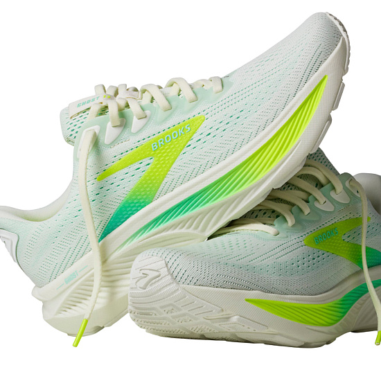 Кроссовки женские Brooks Ghost 17 Bluewash/Nightlife/Yucca - Фото 7 большая