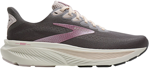 Кроссовки женские Brooks Ghost 17 Poppy Seed/Pink/Bluewash - Фото 1 большая