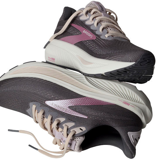 Кроссовки женские Brooks Ghost 17 Poppy Seed/Pink/Bluewash - Фото 7 большая