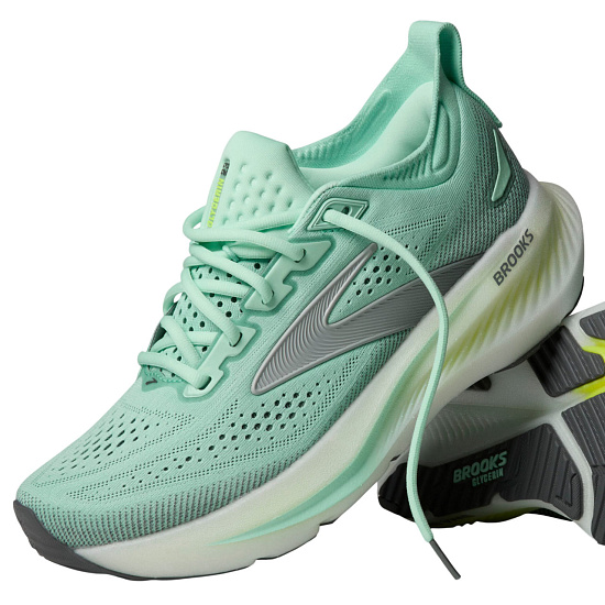 Кроссовки женские Brooks Glycerin 23 Yucca/Nightlife/White - Фото 7 большая