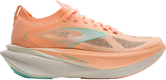 Кроссовки женские Brooks Hyperion Max 3 Coral/Yucca/Coconut - Фото 1 большая