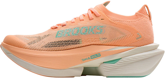 Кроссовки женские Brooks Hyperion Max 3 Coral/Yucca/Coconut - Фото 4 большая