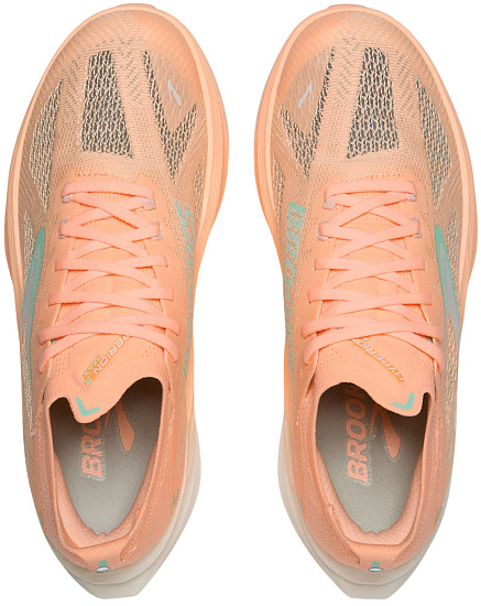 Кроссовки женские Brooks Hyperion Max 3 Coral/Yucca/Coconut - Фото 5 большая