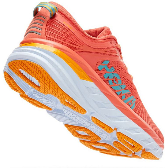 Кроссовки женские Hoka Bondi 7 Camellia/Coastal Shade - Фото 3 большая
