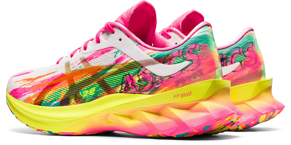 Кроссовки женские ASICS Novablast Hot Pink/Sour Yuzu - Фото 3 большая