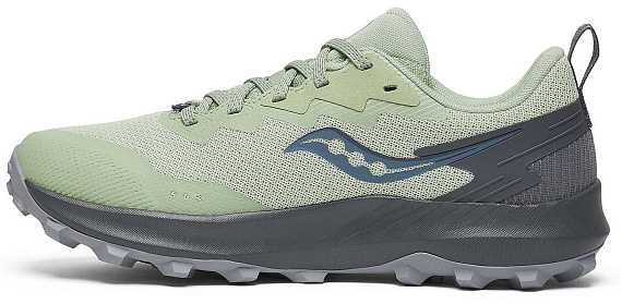 Кроссовки женские Saucony Peregrine 14 Gtx Sage/Carbon - Фото 2 большая