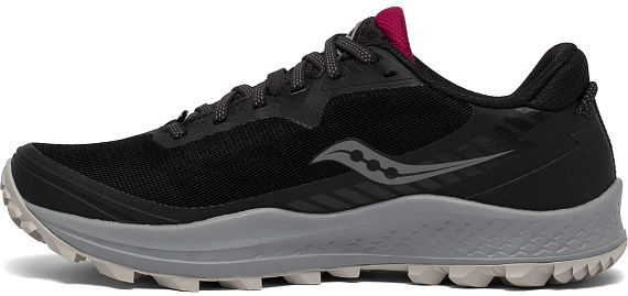 Кроссовки женские Saucony Peregrine 11 Gtx Black/Cherry - Фото 2 большая