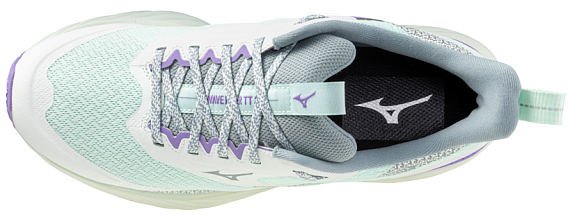 Кроссовки женские Mizuno Wave Rider Tt 2 Bay/Hint of Mint/PaisleyPurple - Фото 5 большая