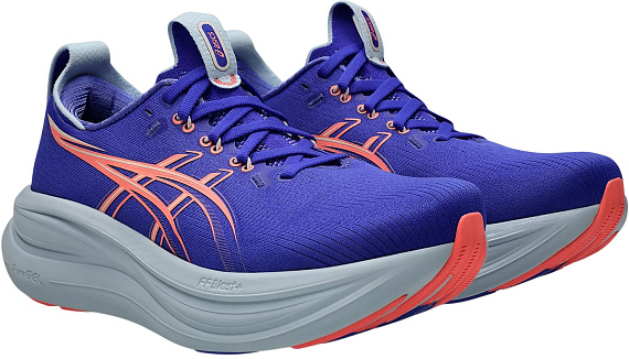 Кроссовки женские ASICS Gel-Nimbus 28 Cobalt Burst/Sun Coral - Фото 2 большая