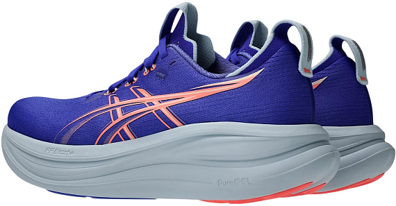 Кроссовки женские ASICS Gel-Nimbus 28 Cobalt Burst/Sun Coral - Фото 3 большая