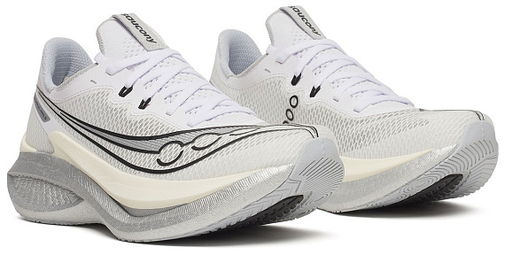 Кроссовки женские Saucony Endorphin Pro 5 White/Black - Фото 3 большая