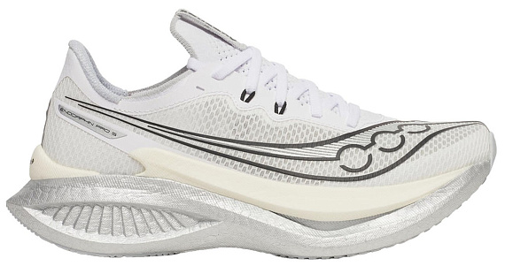 Кроссовки женские Saucony Endorphin Pro 5 White/Black - Фото 1 большая
