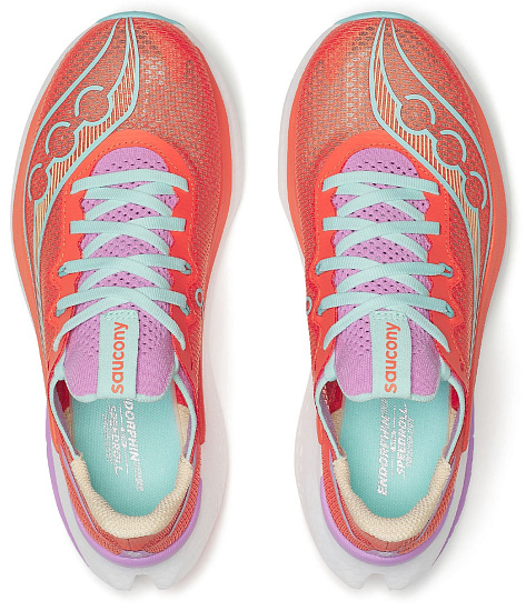 Кроссовки женские Saucony Endorphin Pro 5 Fire/Orchid - Фото 5 большая
