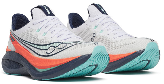 Кроссовки женские Saucony Endorphin Pro 5 White/Navy - Фото 3 большая