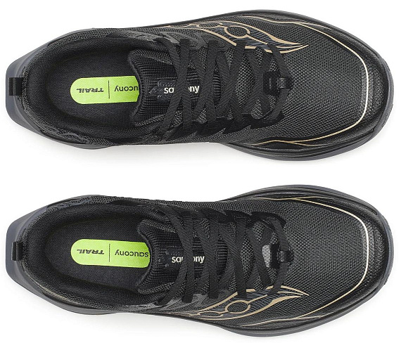 Кроссовки женские Saucony Peregrine 16 Black/Carbon - Фото 3 большая