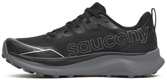 Кроссовки женские Saucony Peregrine 16 Black/Carbon - Фото 5 большая