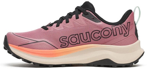 Кроссовки женские Saucony Peregrine 16 Mauve/Salmon - Фото 5 большая