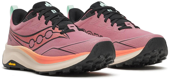 Кроссовки женские Saucony Peregrine 16 Mauve/Salmon - Фото 6 большая