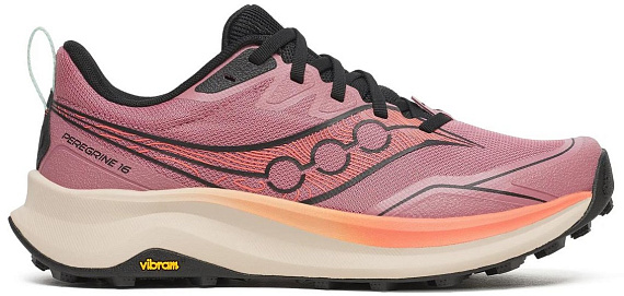 Кроссовки женские Saucony Peregrine 16 Mauve/Salmon - Фото 1 большая